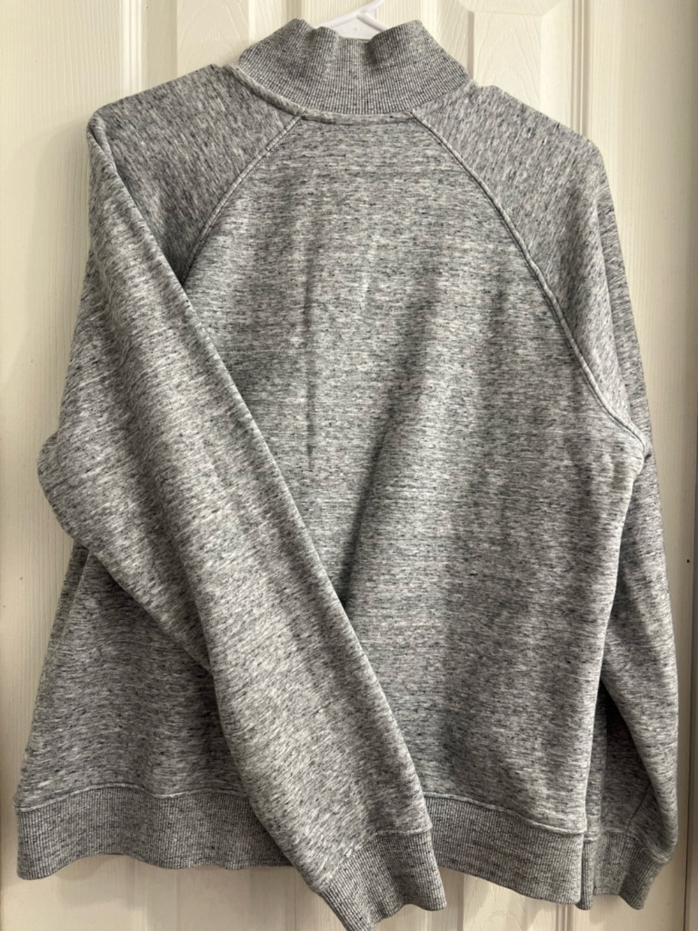 Fabletics Gray Ribbed Collar Pullover - Picture 8 of 8
